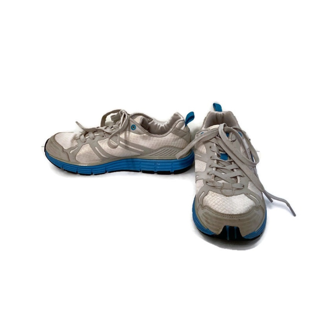AVIA 5571 SNEAKERS WHITE BLUE RUNNING SHOES SYNTHETIC SUEDE LEATHER Size 7.5
